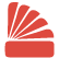 Red icon of a siding